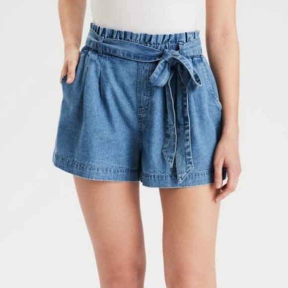 American Eagle Outfitters Pants - AMERICAN EAGLE Paperbag Shorts